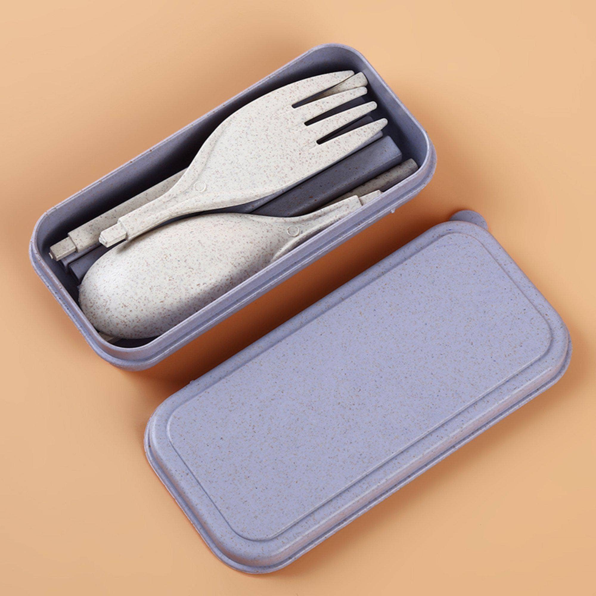 Homerely (We Cover All Import Duties) - Wholesale Assorted Cutlery Set - Mini Biodegradable Wheat Straw Cutlery Set0