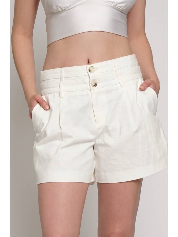 DOUBLE WAISTBAND SHORTS for wholesale by Sans Souci