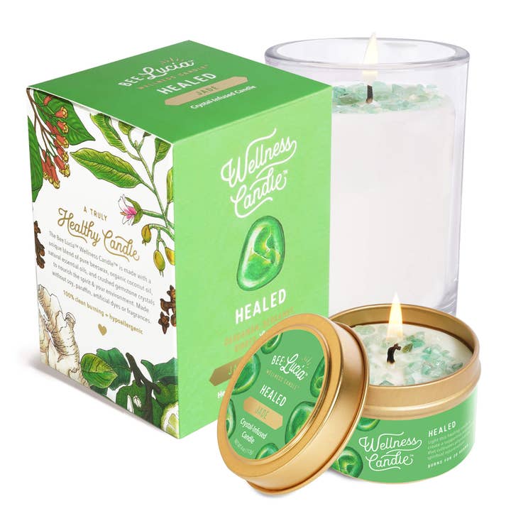 Bee Lucia Wellness Co. - Wholesale Travel Candles - Healed Wellness Candle® - 4oz Travel Tin1