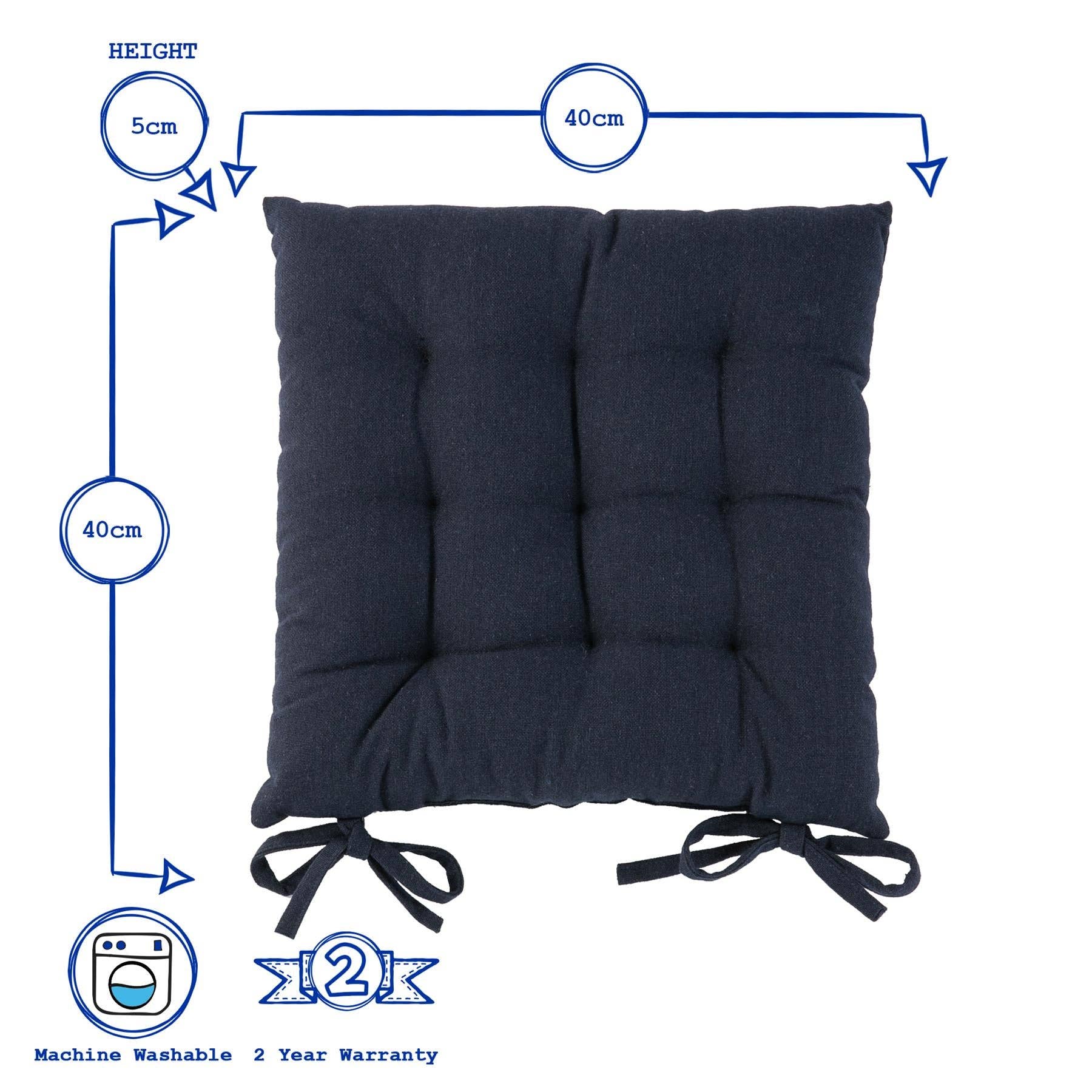 Rinkit Ltd - Wholesale Chair Cushion - Harbour Housewares Square Garden Chair Seat Cushion19