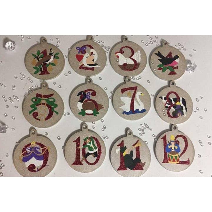 12 Days of Christmas - Tree Decorations for wholesale by Sophella Crafts