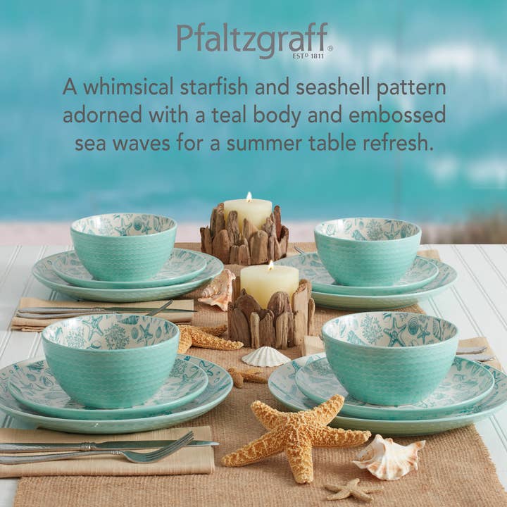 Fitz and Floyd® Mikasa® Pfaltzgraff® - Wholesale Dinnerware Set - Pfaltzgraff Venice 16PC DW Set Brown Bx Pkg