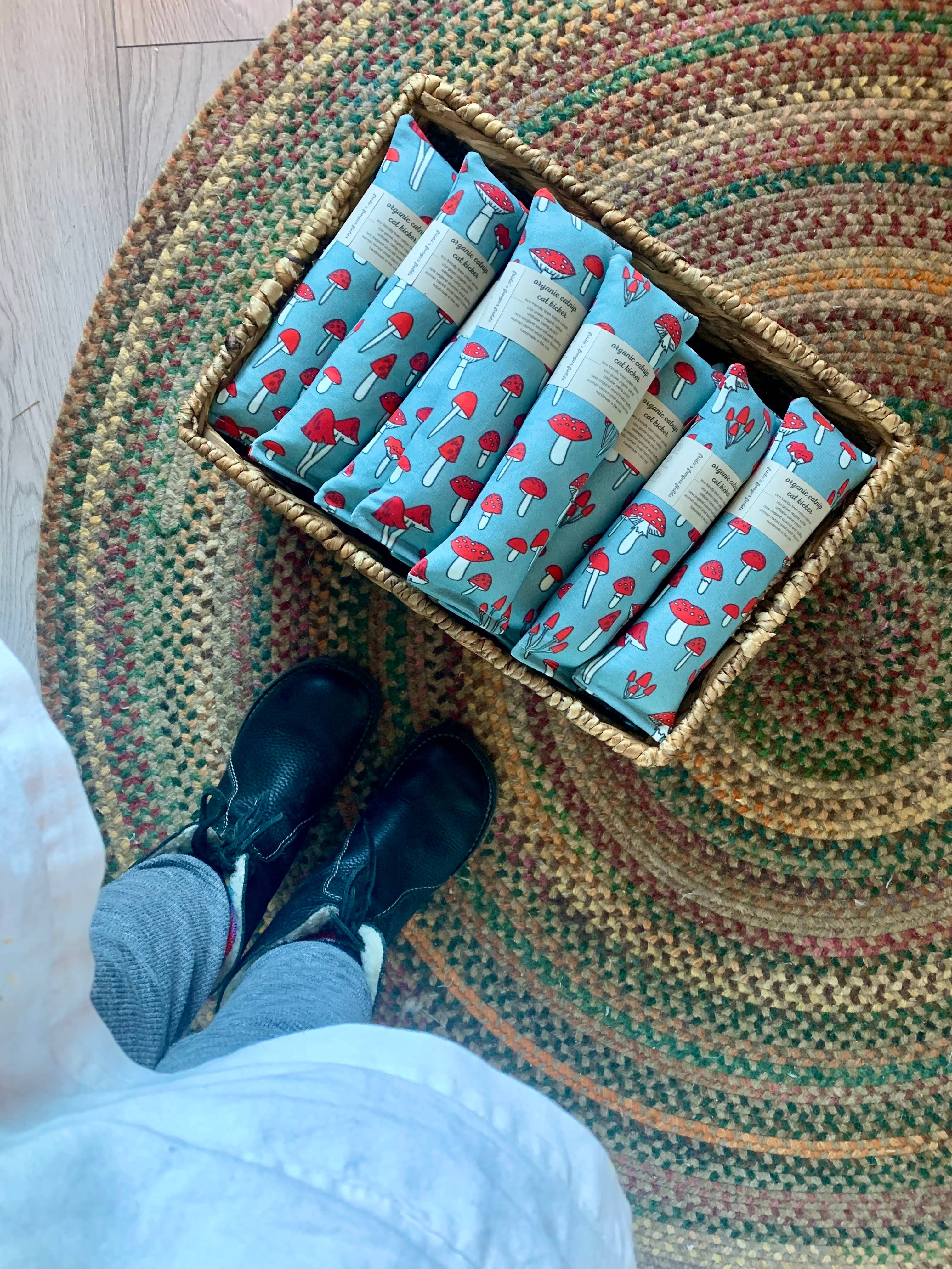 Ciao Gatto Cat Market - Wholesale Pet Toy - Cat - Frida’s Fungus Fields Organic Catnip Cat Kicker2