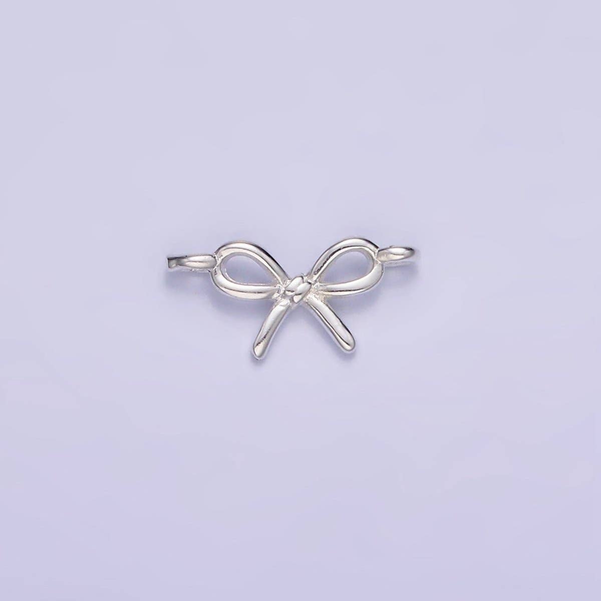 Aim Eternal - Wholesale Individual Charm/Pendant - 14K Gold Filled Mini Minimalist Bow Ribbon Connector | G391 SL-4901