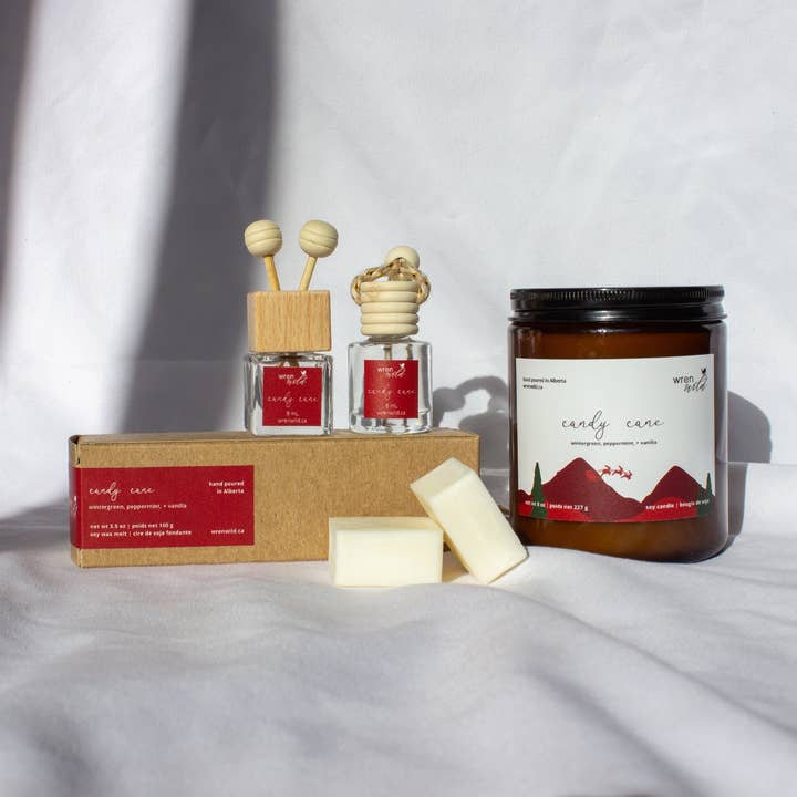 Candy Cane | wintergreen, peppermint, + vanilla for wholesale by Wren Wild