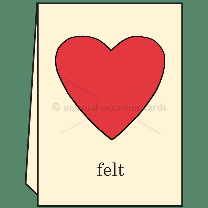Heart Felt for wholesale by Unusual Occasion Cards