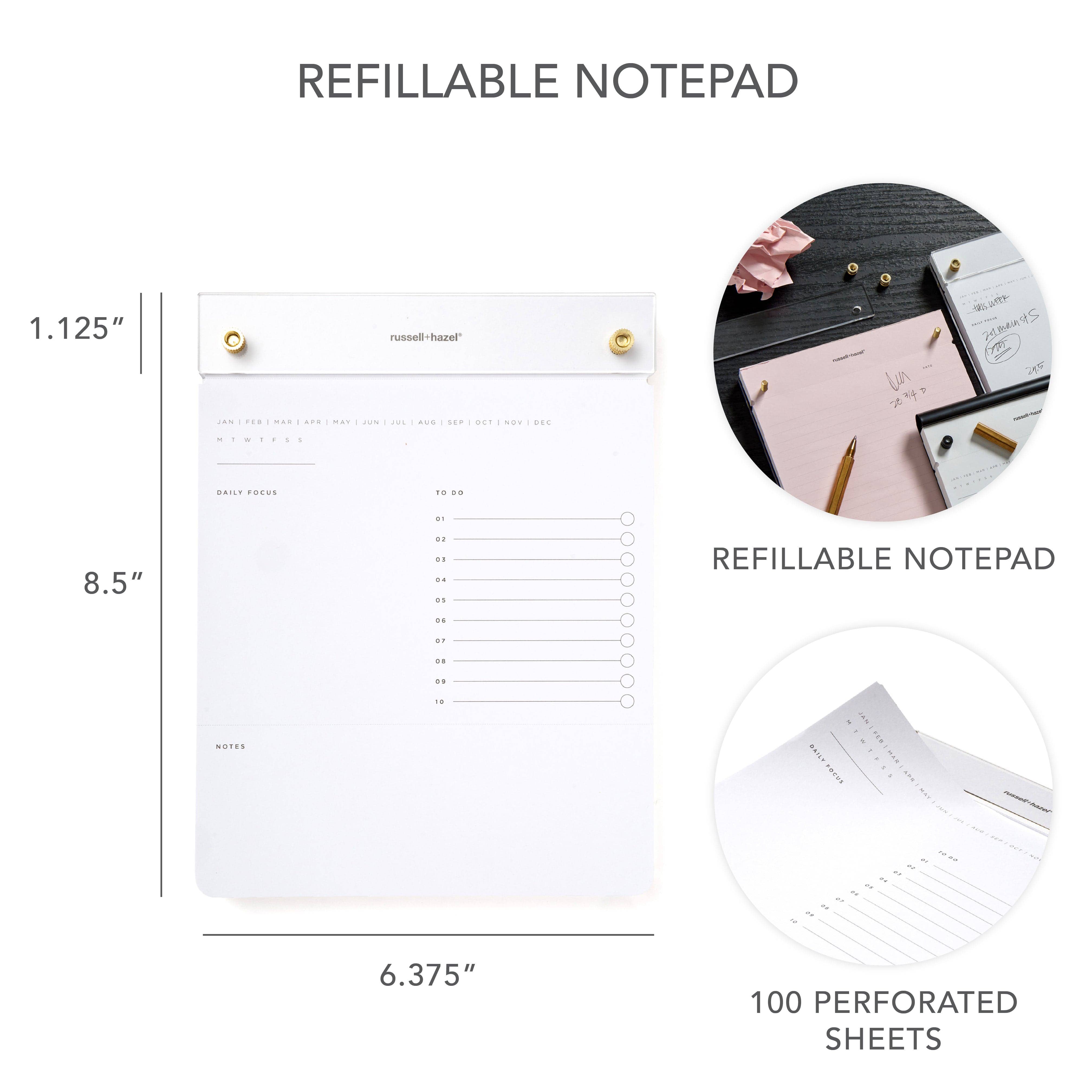 russell+hazel - Wholesale Notepad - Acrylic Drafters Tablet Notepad2