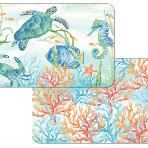 Sea Life Serenade Reversible Rectangular Plastic Placemat and other Purchase Wholesale tovaglietta ecopelle. Free Returns & Net 60 Terms on Faire trending on Faire.