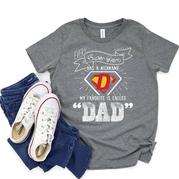 Fathers Day T-Shirt, Super Dad Tee for wholesale by Artopia