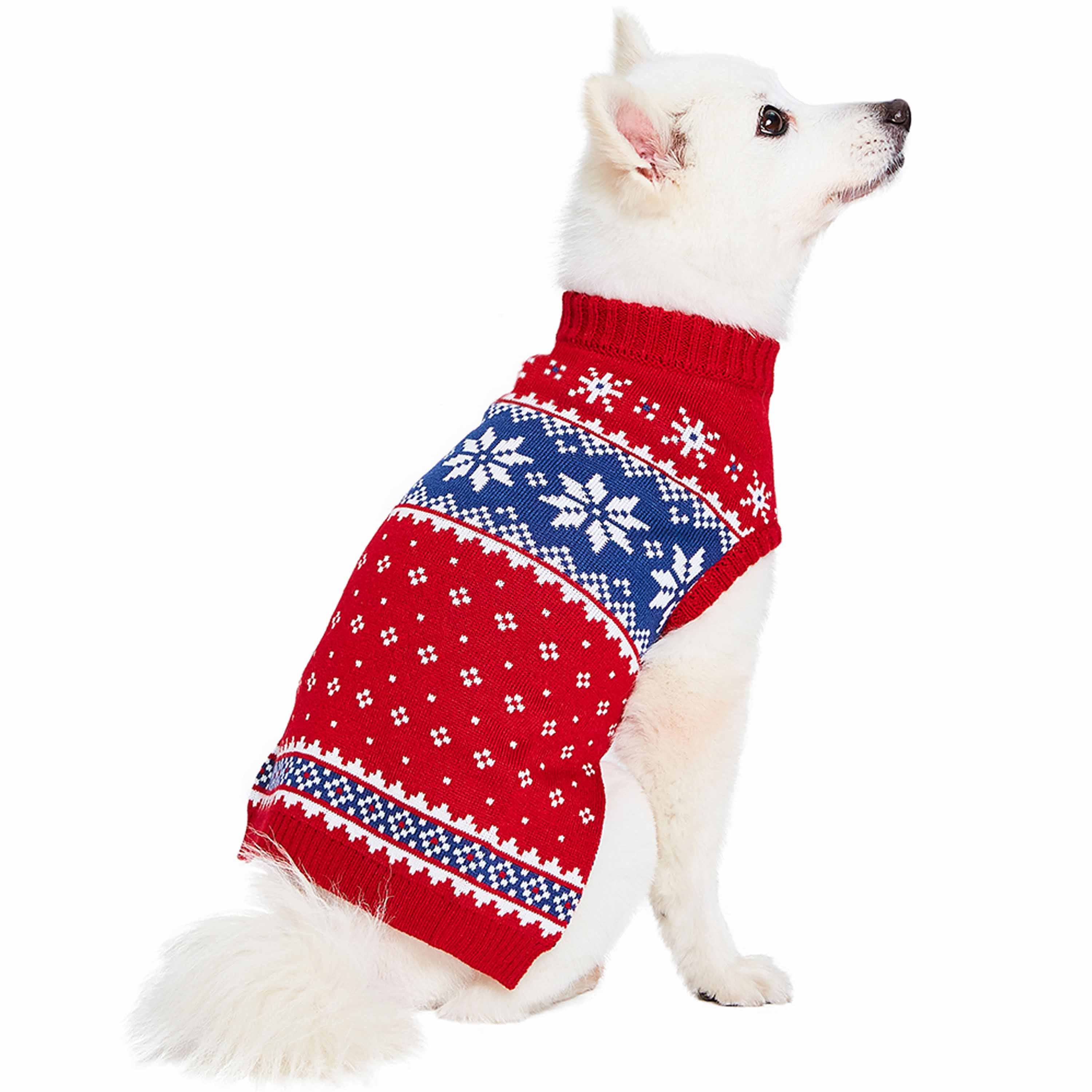 Blueberry Pet - Wholesale Pet Sweater - Dog - Custom-Knit & Dyed Christmas Snowflake Sweater - 6 Design 5