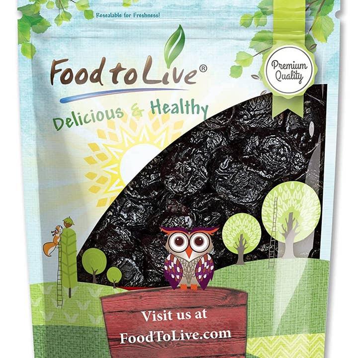 Food To Live – Engroshandel Tørret/dehydreret frugt – Pitted Prunes - Hele tørrede blommer, kosher, ikke-infunderet, rå