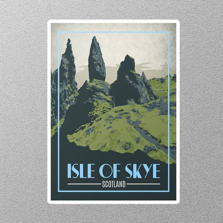 GraffMerch.com - Wholesale Sticker - Vintage Isle Of Skye Scotland Travel Sticker0