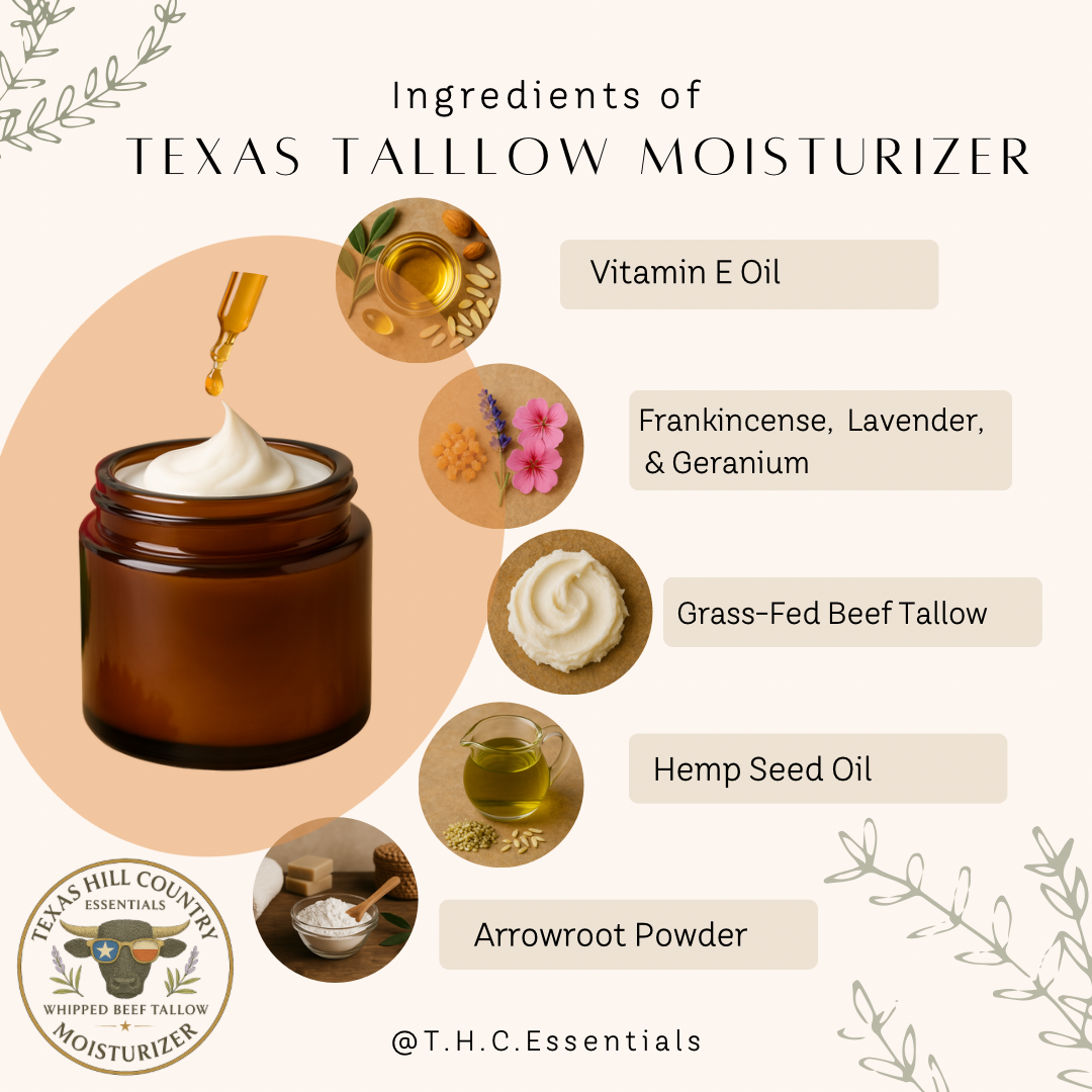 Texas Hill Country Essentials - Wholesale Body Cream/Lotion - Wide Open Spaces- Whipped Beef Tallow Moisturizer4