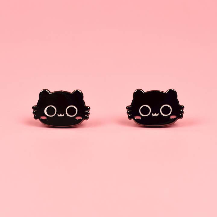 The Moonborn - Wholesale Stud/Post Earrings - Cats! Stud Earrings2