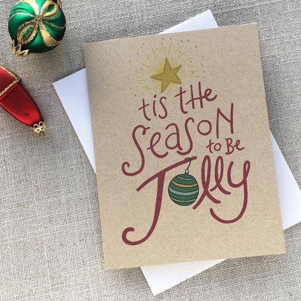 Tis the Season to be Jolly Fêtes Carte pour la vente par acbc Design