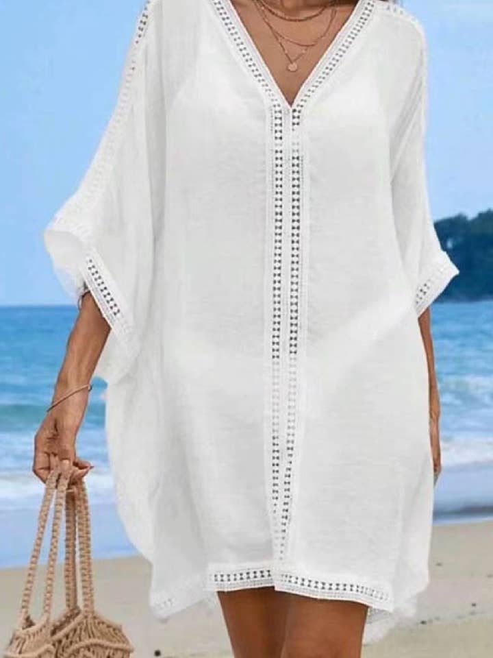 One-Size V Neck Cover Up for wholesale by Embellish Your Life