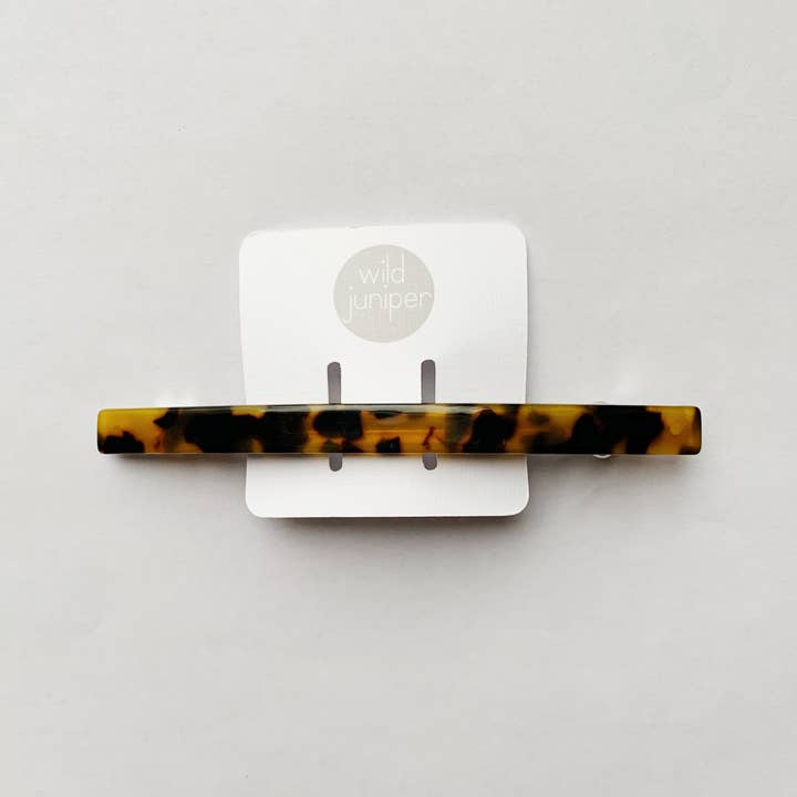 Wild Juniper - Wholesale Barrette - Women's - Long Tortoise Shell Hair Barrette