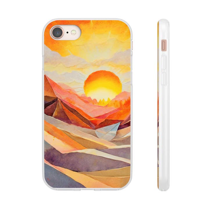 Mountain Sunset Flexi Phone Case for wholesale by Studio 653 Clothing Co