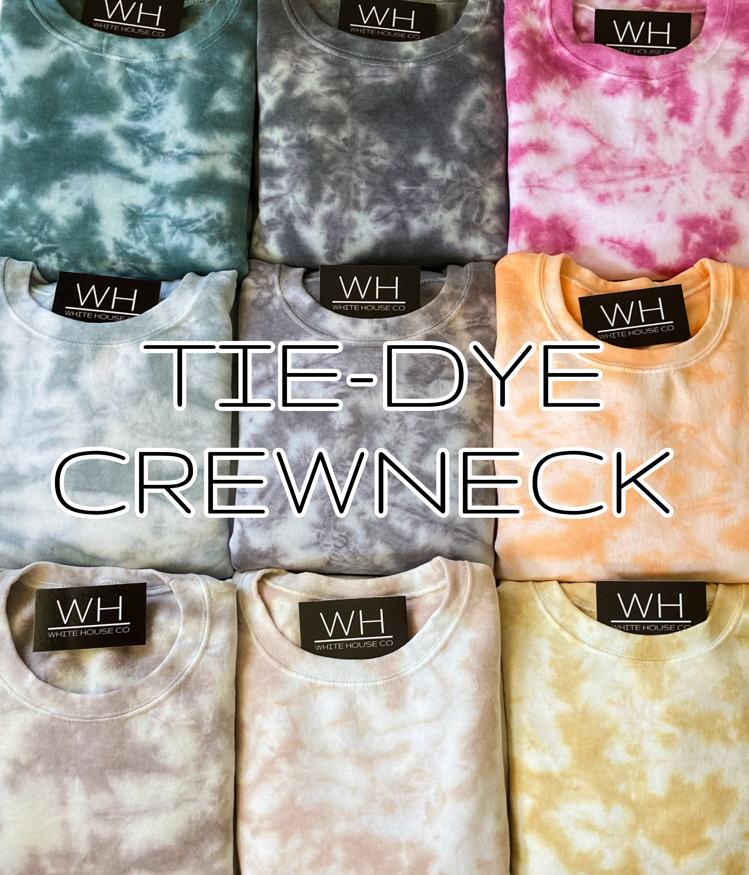 White House Co - Wholesale Sweatshirt - Women's - Tie Dye Crewneck15