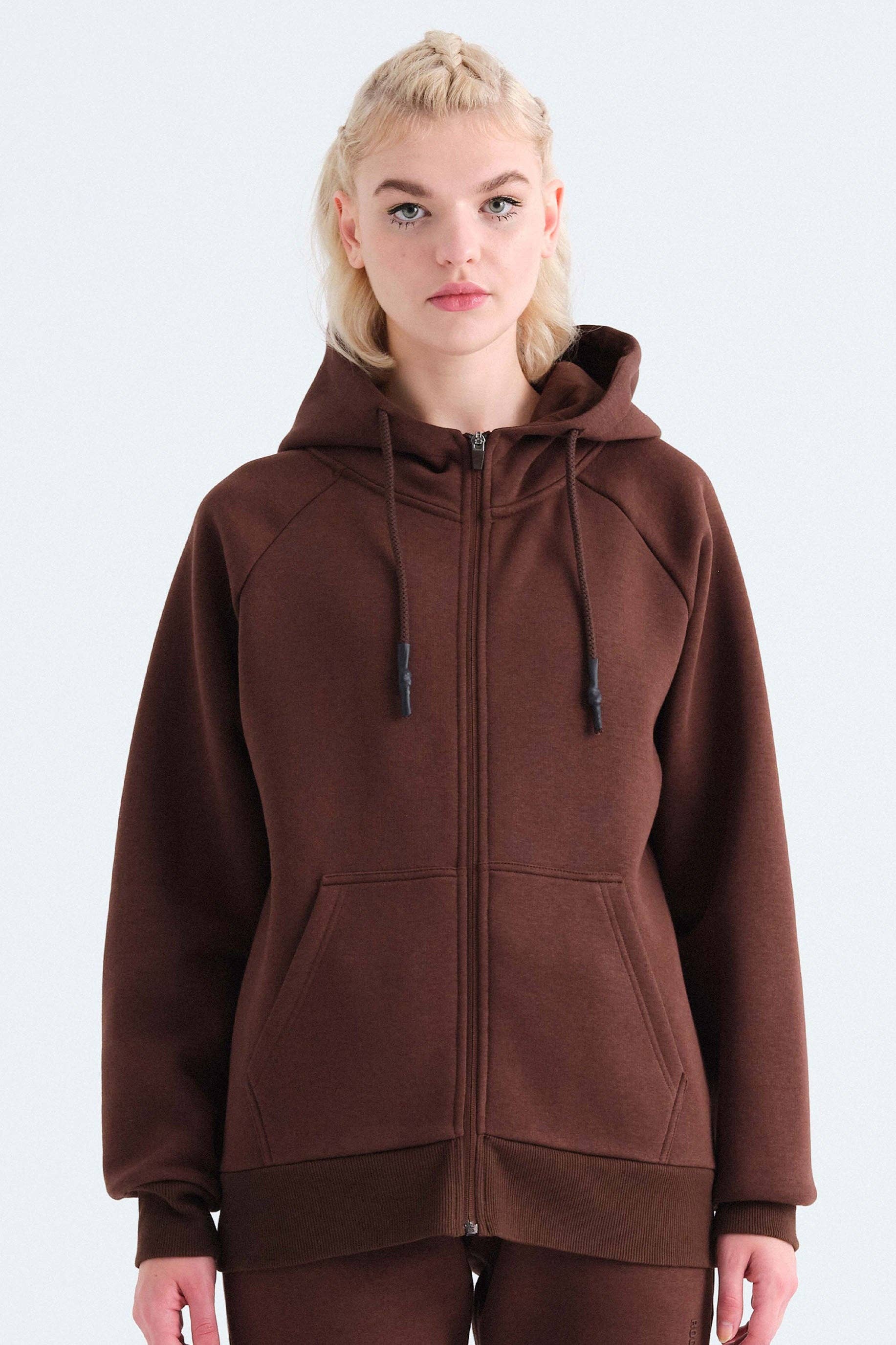 Rockupy - Wholesale Hoodie - Unisex - Chocolate Chris Unisex Zip Up Hoodie9