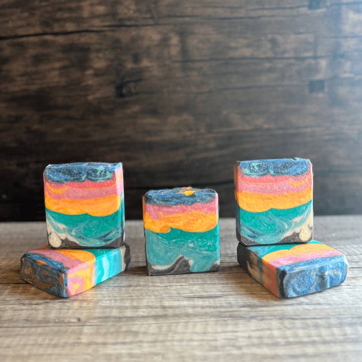 Preserving My Sanity Goat Milk Soap - Wholesale Bar Soap - Candy Sunset Goat Milk Soap | Beach Themed Artisan Soap4