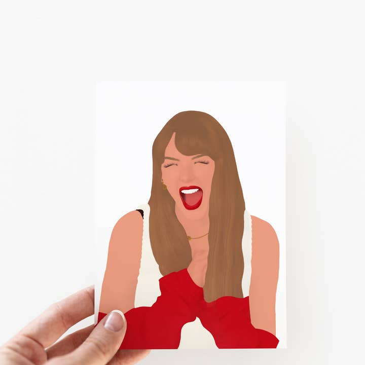 Taylor Swift Chiefs Football Era Card + Envelope for wholesale by Ashley Gail Creaties