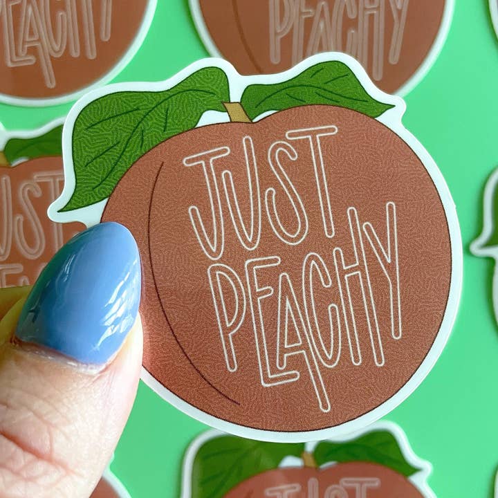 Peach Sticker for wholesale by Stark + Stanley