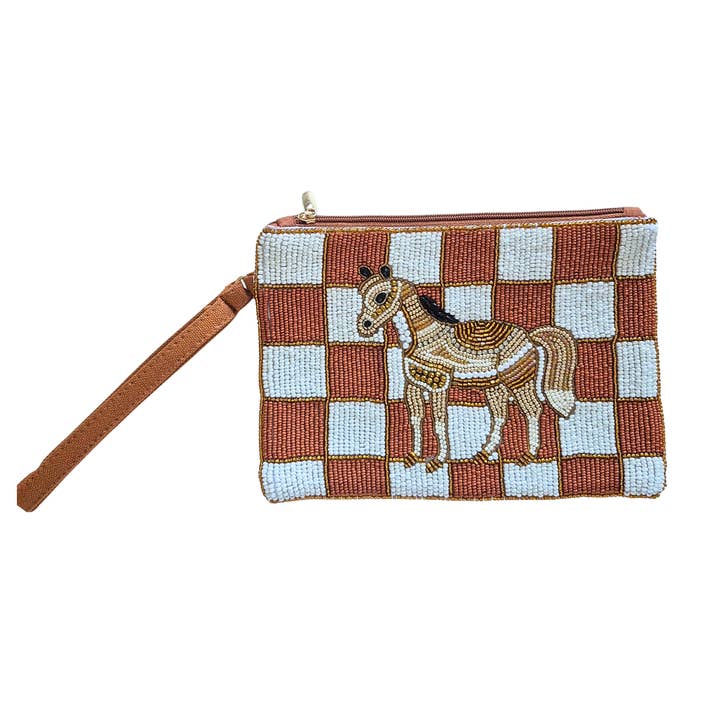 Beaded Pouch Horse SKBG3052B for wholesale by ZODA