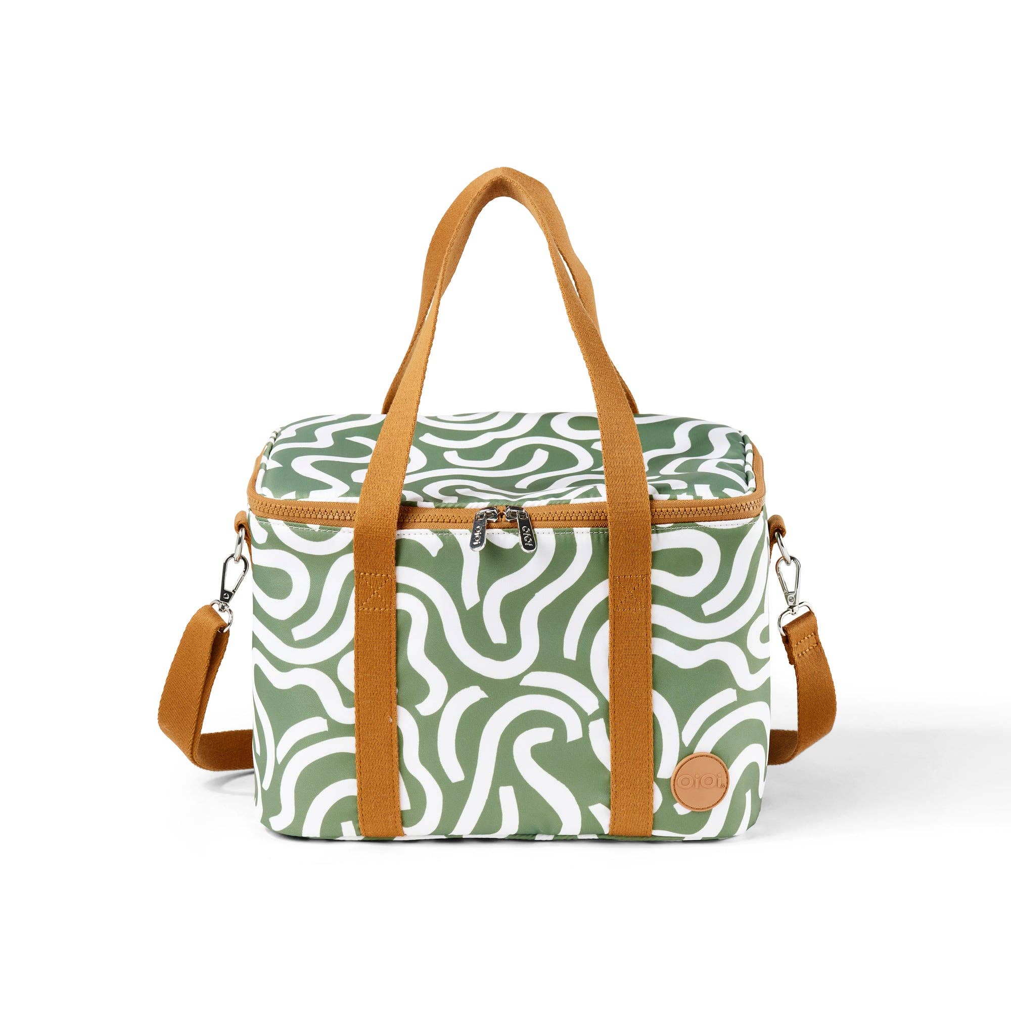 OiOi - Vente Glacière/sac isotherme - Maxi Sac Isotherme - Zigzag Vert0