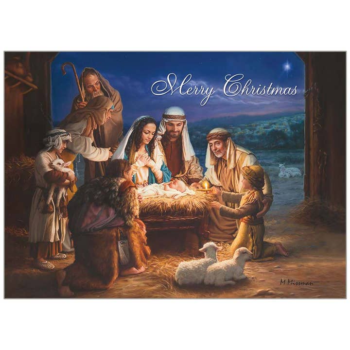 Legacy - Vente Cartes de Noël - Cartes de vœux O Holy Night Faith dans une boîte