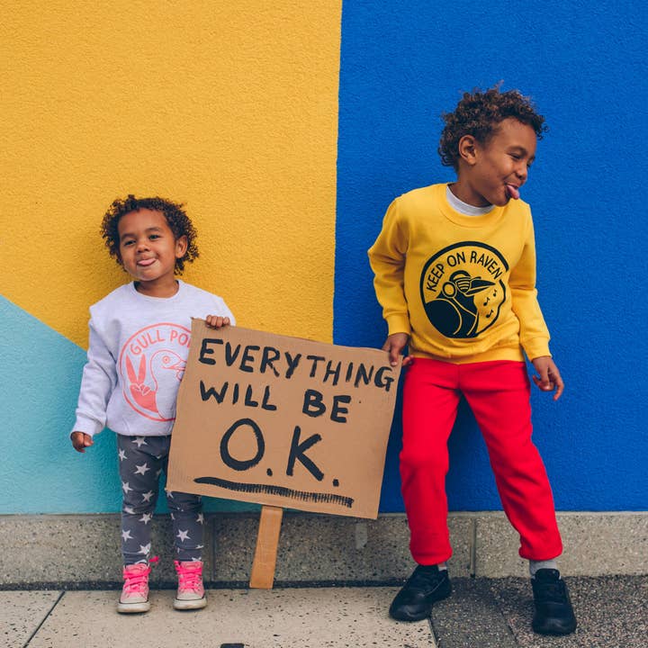 hello DODO - Wholesale Sweatshirt - Kids - Keep On Raven Kids Sweatshirt