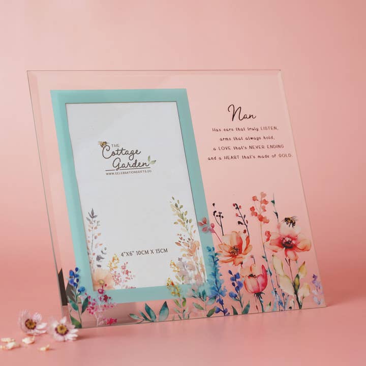 The Cottage Garden Glass Photo Frame - Nan for wholesale by WIDDOP and Co.