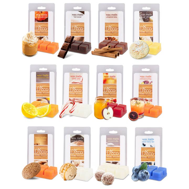 Cera Fusa D'Eco 12pz Profumi Invernali e Autunnali per le Feste per la vendita all'ingrosso da parte di D'eco