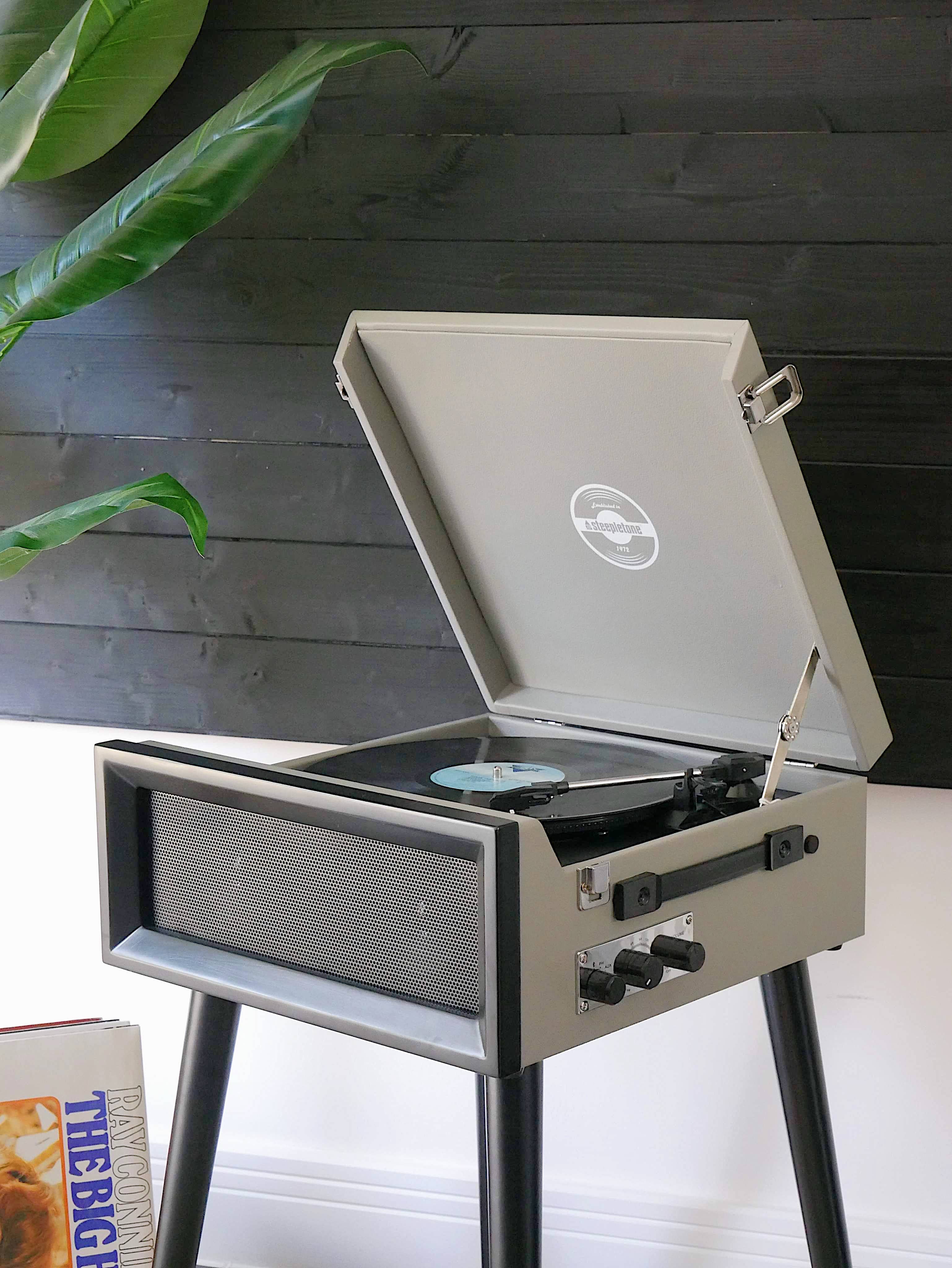 Steepletone UK Ltd - Wholesale Speakers - Retro Record Player on Legs - With Bluetooth and Radio11