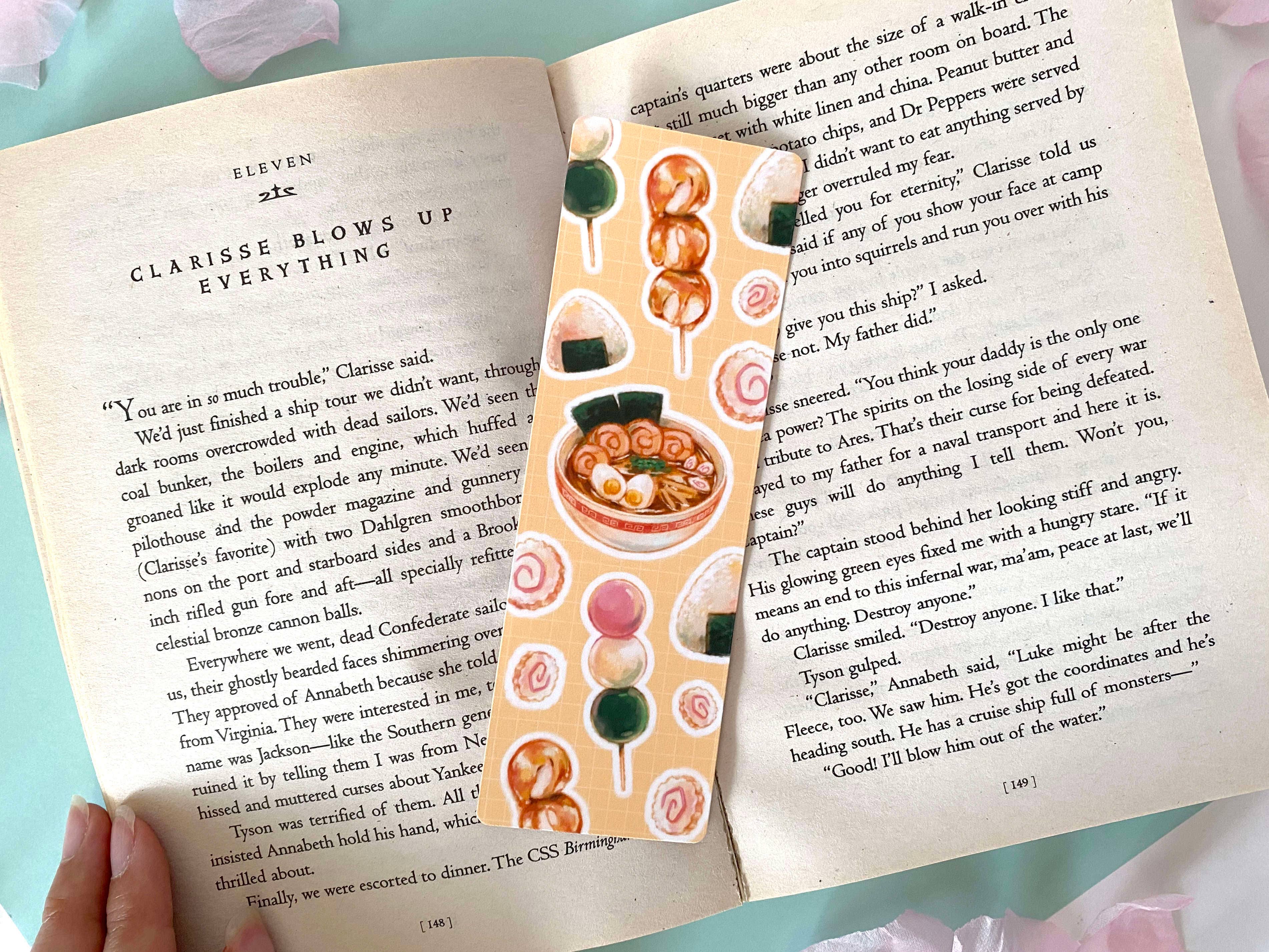 Cindy Tran Art - Wholesale Bookmark - Japanese Food Bookmark - Ramen, Dango, Onigiri1