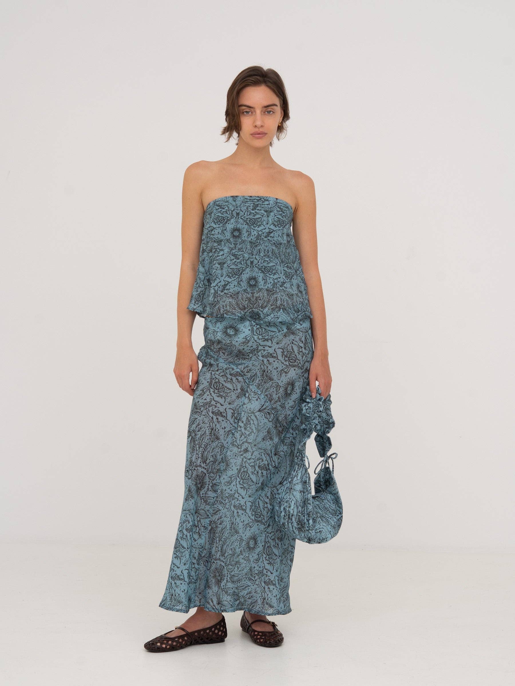 CARMEN SAYS – wholesale Axelremsväska – Dam – Blå Pion Systemtryckt Väska2