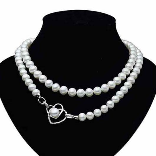 Sammenføjede hjerter perle halskæde for engroshandel hos Timeless Pearl