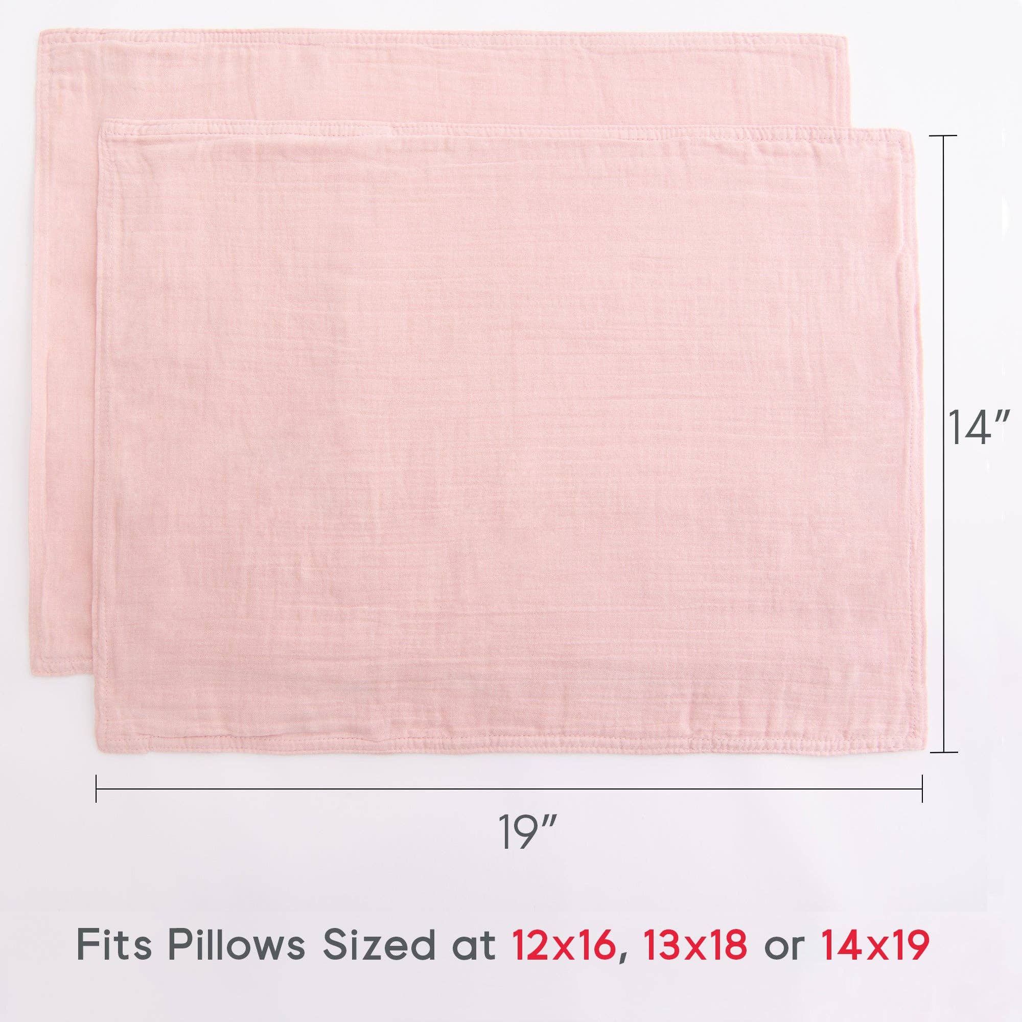 Barooga - Wholesale Bedding Pillowcase/Sham - Kids & Baby - Toddler Muslin Pillowcase, 14"x19", 2 Pack21