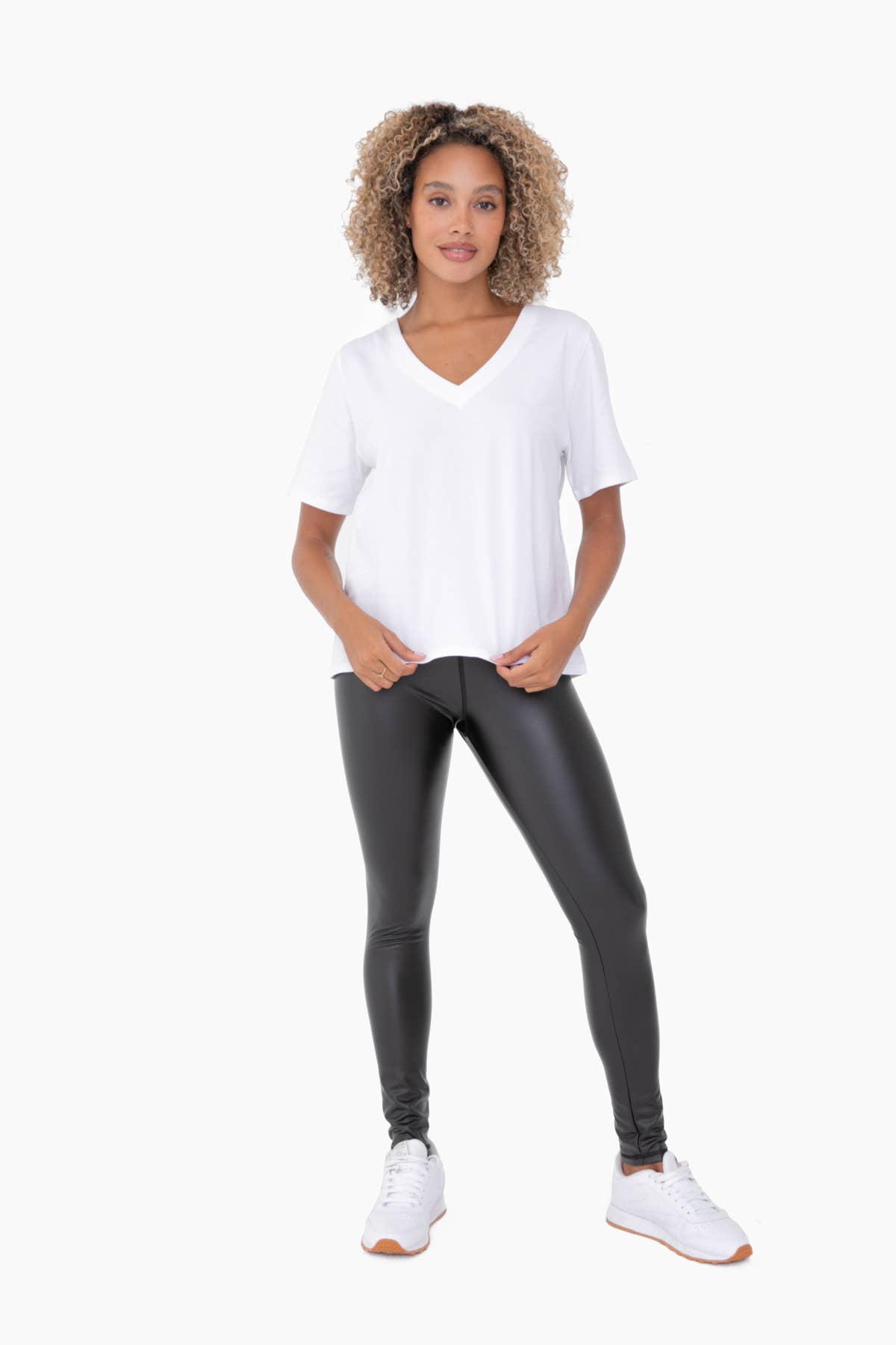 Mono B - Wholesale T-Shirt - Women's - Pima Cotton Blend V-Neck Tee23