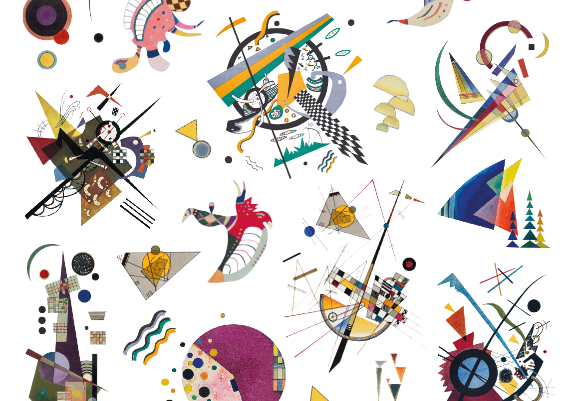 Mon Petit Art – Engroshandel Midlertidig tatovering – Midertidige tatoveringer med Vassily Kandinsky-design1