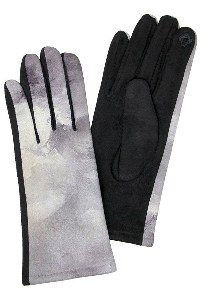 Hana - Wholesale Gloves - Women's - Tie Dye Watercolor Warm Smart Touch Gloves2