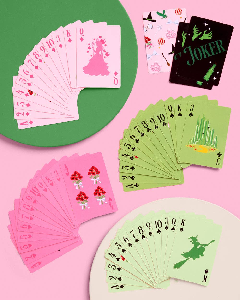 xo, Fetti - Vente Jeu de cartes - Jeu de Cartes Sorcière Rose Verte | Fête d'Halloween, Soirée Jeux2