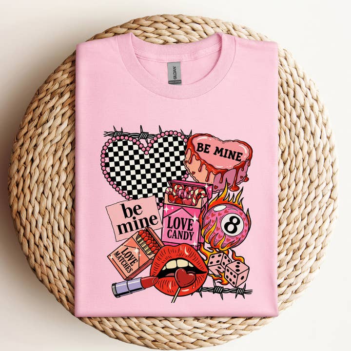 Edgy Valentine Graphic T-Shirt for wholesale by Vs design shop boutique