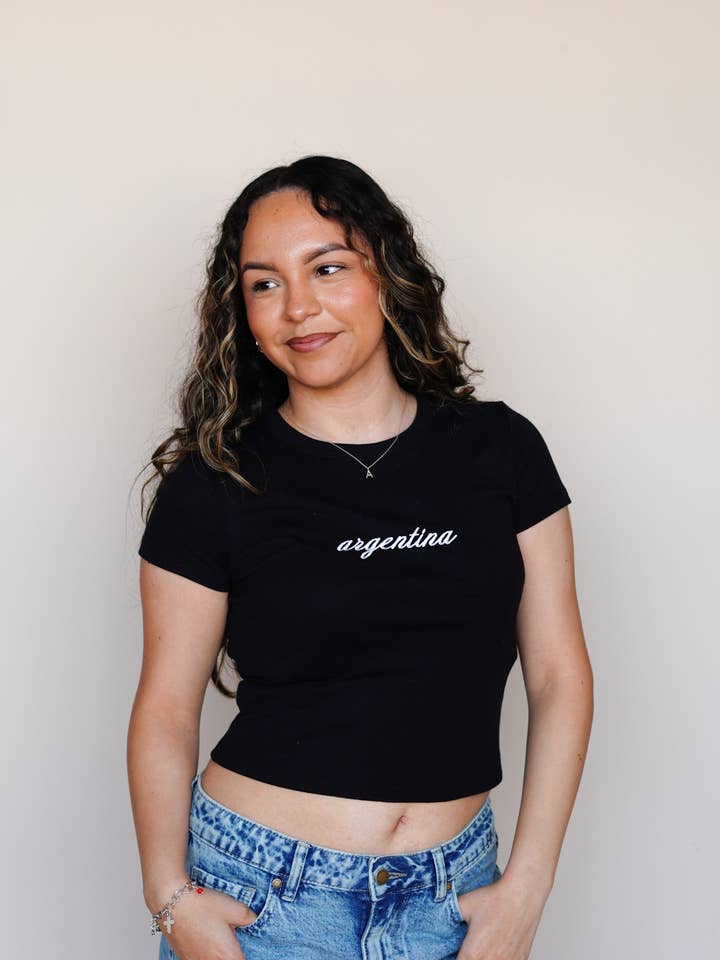 Argentina ribbad babytopp för wholesale av Latina Dreamer Apparel