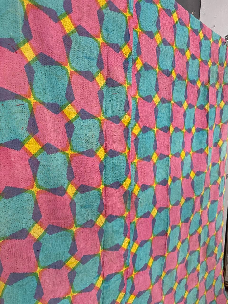 bhavnas boutique - Wholesale Quilt - Woven Whimsy Cotton Fabric kantha Stitch Quilt, Blanket, 3