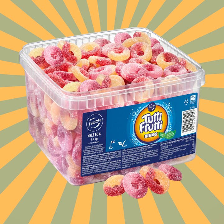 Swedish Candy - Tutti Frutti Rings - Pick And Mix for wholesale by Swedelicious - Swedish Candy