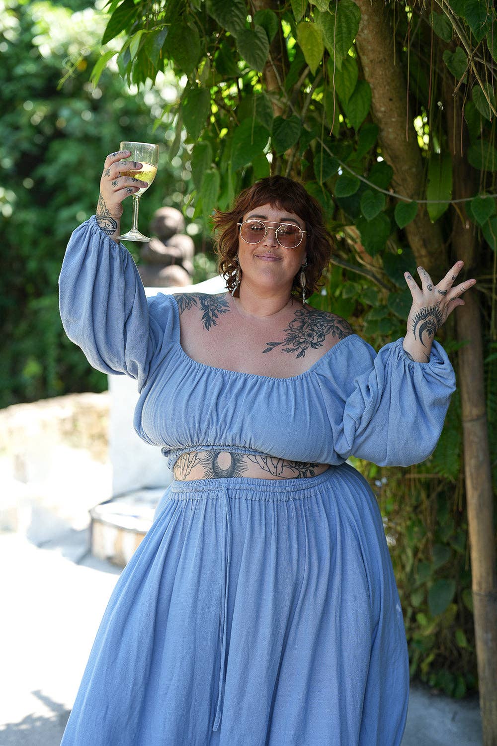 Jinx the label - Wholesale Blouse - Women's - Eve Long Sleeve Top - Periwinkle3