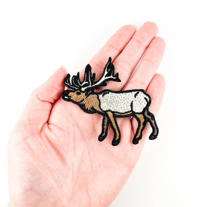 Field Trip Threads - Wholesale Patch - Elk Embroidered Iron On Patch Hunting Outdoors Camo Animal