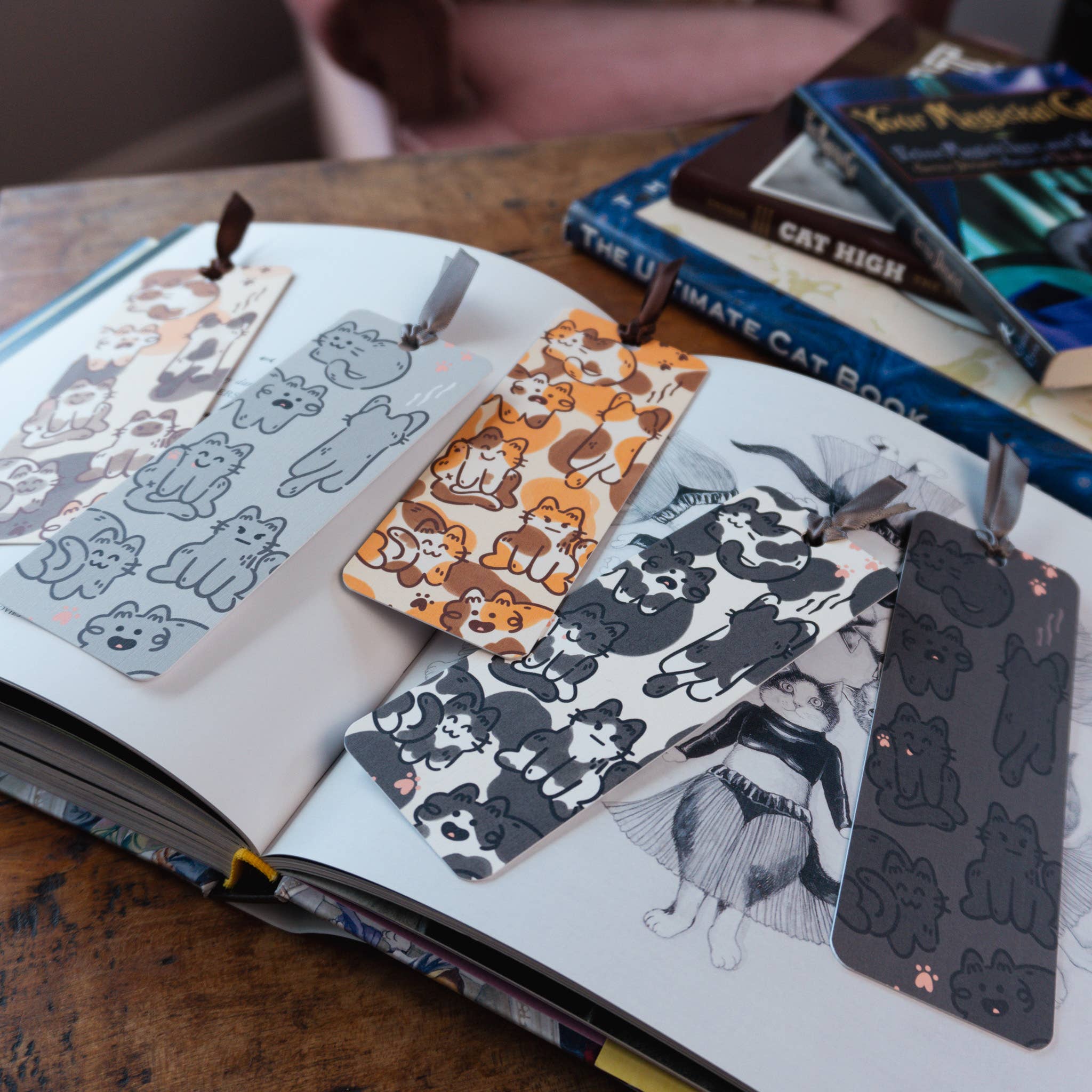 The Stray Shop - Wholesale Bookmark - Siamese Cats Bookmark3