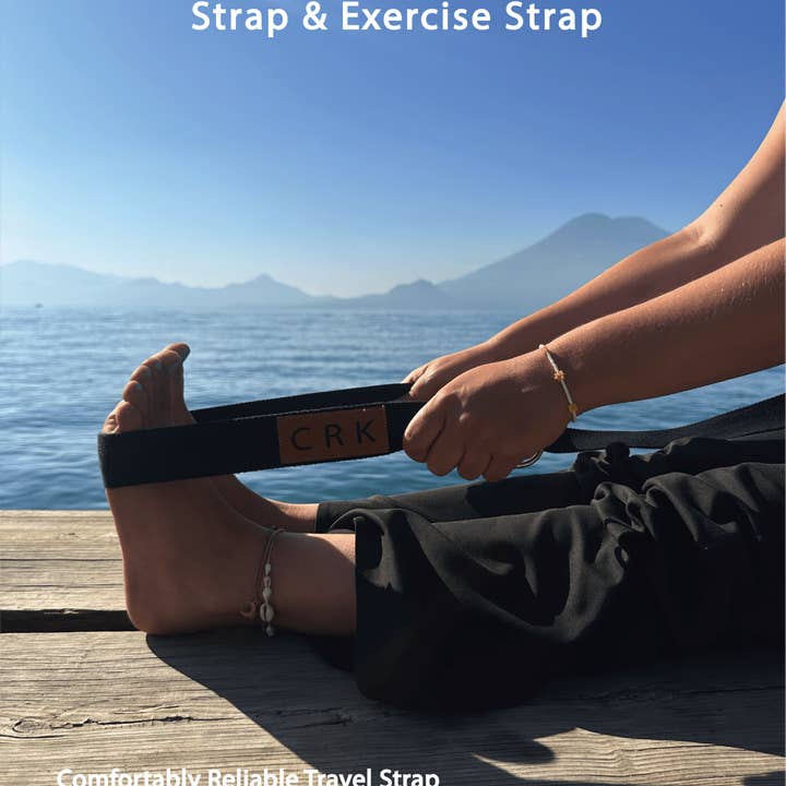 Crk - Wholesale Yoga Strap/Band - The Black Strap • Yoga Mat Carrying Strap and Exercise Strap1